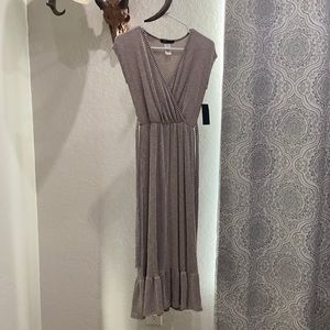 Long striped cotton dress